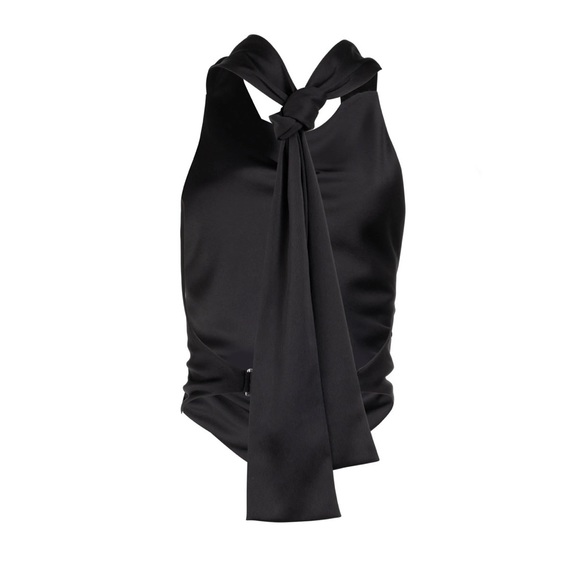 DANNIJO NOIR HALTER SCARF TOP - Picture 2 of 4